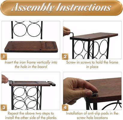 서있는 타입 카운터 톱 와인 홀더 스탠드