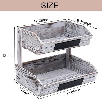 사용자 지정 로고 2 계층 농장 목조 바구니 부엌 식사실 및 게스트룸