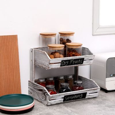 사용자 지정 로고 2 계층 농장 목조 바구니 부엌 식사실 및 게스트룸