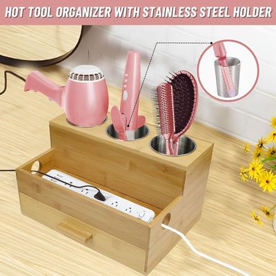 이 화장실 아크릴 헤어 스타일링 제품 조직기와 함께 카운터 공간을 최대화하십시오.