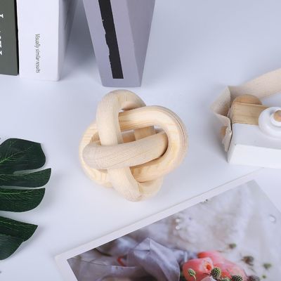 현대 스타일 맞춤형 자연 목재 체인 링크 장식 벽 장식 체인 차 / 커피 / 과자