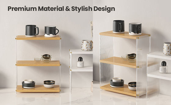 금속 및 목재 3 층 서 있는 빈티 선반 책상 침실용 욕실 보관