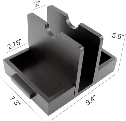 2024 디자인 미국식 목조 냅킨 홀더 테이블 소금과 고추 쉐이커를 저장하기 위해