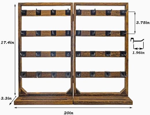 홈 템 목재 접이식 보석 디스플레이 스탠드