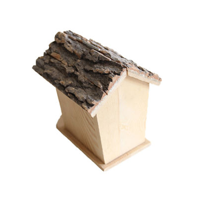 야외 정원 장식 새를 염두에 둔 목조 조류 집과 호흡 가능한 재료