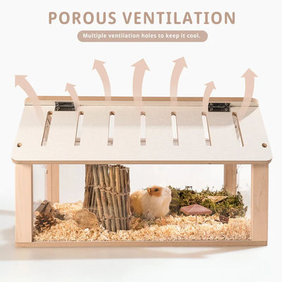 시계 상자 사용자 지정 햄스터 은신지 나무 애완 동물 가구 놀이실 소규모 애완 동물을위한 단단한 패턴