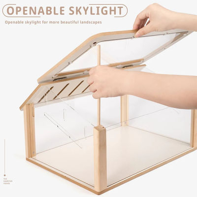 시계 상자 사용자 지정 햄스터 은신지 나무 애완 동물 가구 놀이실 소규모 애완 동물을위한 단단한 패턴