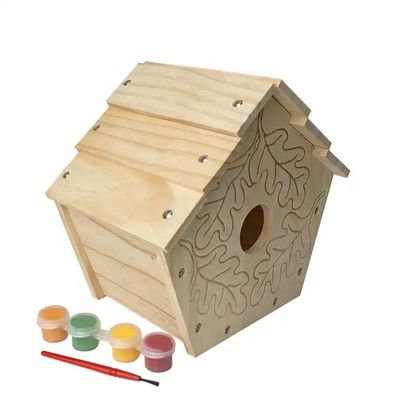 사용자 지정 로고 장식 페인트에서 야생 조류를 먹이기 위해 받아 들일 수 있는 목조 조류 먹기