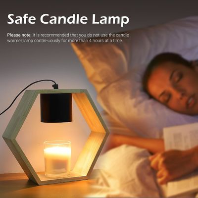 현대적인 시골적 갈색 나무 기둥 촛불 들고 집 장식 3D x 9 "W x 22"H