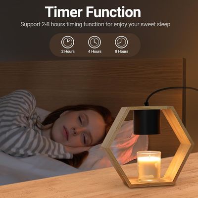 현대적인 시골적 갈색 나무 기둥 촛불 들고 집 장식 3D x 9 "W x 22"H