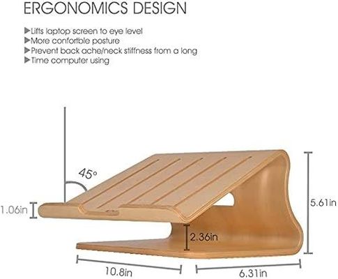 나무 노트북 스탠드 맥북 Y 메일 포장 연소 인쇄 환기 된 브래킷 도크