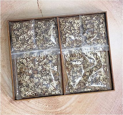 두 글꼴 작은 나무 글자 스크랩북 공예품 장식 조각 유형 새기