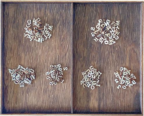 두 글꼴 작은 나무 글자 스크랩북 공예품 장식 조각 유형 새기