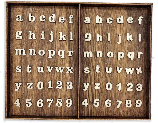 두 글꼴 작은 나무 글자 스크랩북 공예품 장식 조각 유형 새기