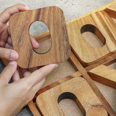 목재 XOXO 틱 타크 발가락 보드 게임 야외 장식 및 남성 엔터테인먼트