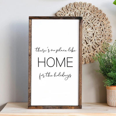 유목한 집 달콤한 목재 결혼식 손글씨 표지판 유럽에서 텅 빈 표시