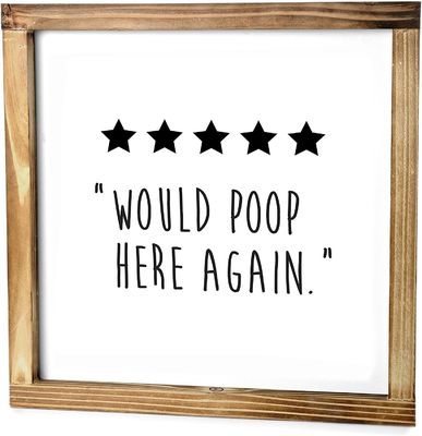 모든 게 잘 되길 바랍니다 12 "x12" 목조 욕실 벽 장식