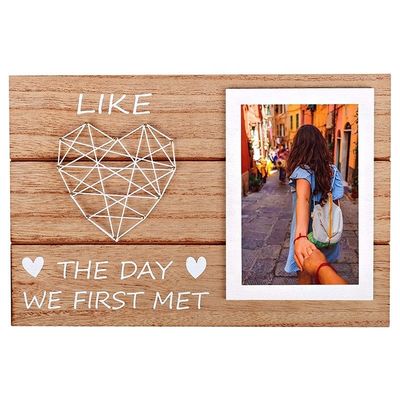 목재 촌락 스타일 약혼 결혼 선물 스트링 아트 사진 프레임 DIY 그림 프레임