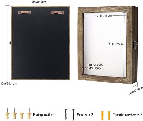 사진과 기억을 보존하기 위한 보호 그림자 상자 디스플레이 케이스 25.4x20.3x56
