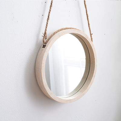 30x30cm 맞춤 로고 허용 노르딕 스타일 집 장식용 둥근 매달린 거울