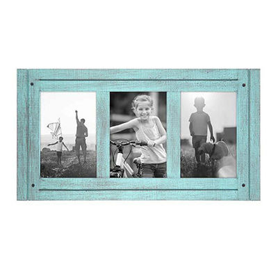 집 장식용 고형 목재 농촌 사진 프레임 사용자 지정 크기의 실크 스크린 인쇄