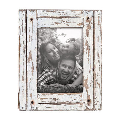 집 장식용 고형 목재 농촌 사진 프레임 사용자 지정 크기의 실크 스크린 인쇄