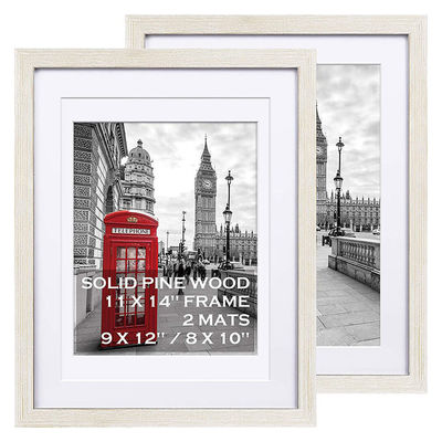 11x14" 홈 단순 스타일리시 현대 나무 검은색 사진 프레임 MDF 얼룩 색상