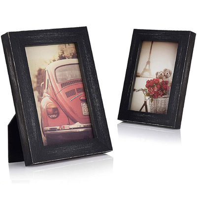 시골적인 가정 장식 나무 벽화 예술 표지판 사진 프레임과 태운 인쇄