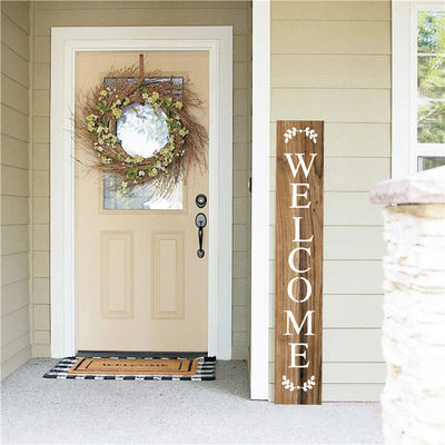 유니크하고 개성있는 외관을 위해 손으로 칠한 무늬의 환영 표지판