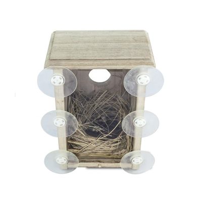 커스텀 로고 야외 정원 장식 디스플레이를위한 사랑스러운 장식용 목조 새집