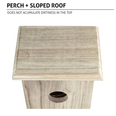 커스텀 로고 야외 정원 장식 디스플레이를위한 사랑스러운 장식용 목조 새집