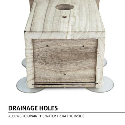 커스텀 로고 야외 정원 장식 디스플레이를위한 사랑스러운 장식용 목조 새집