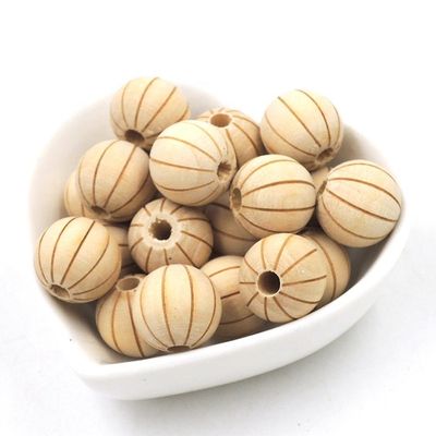 20mm 대량 둥근 나무 구슬 DIY 선물과 자연 색의 목걸이를위한 훌륭한