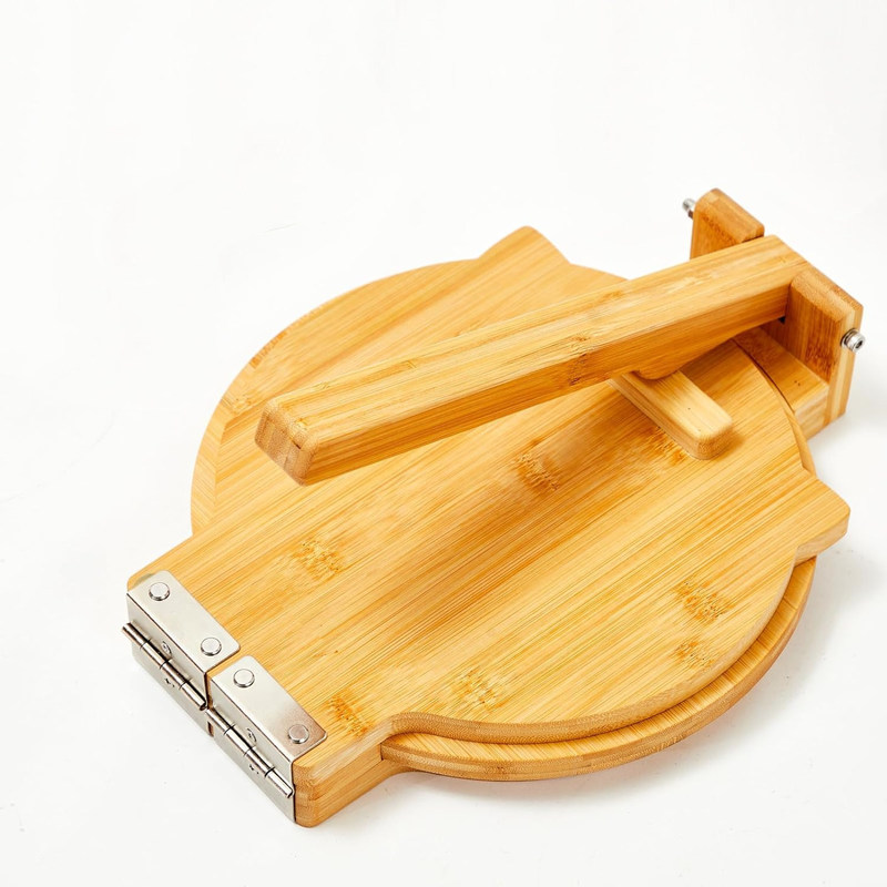 10 인치 지름의 대나무 토틸라 프레스 메이커 가정에서 만든 멕시코 토틸라를 위해 사용자 정의