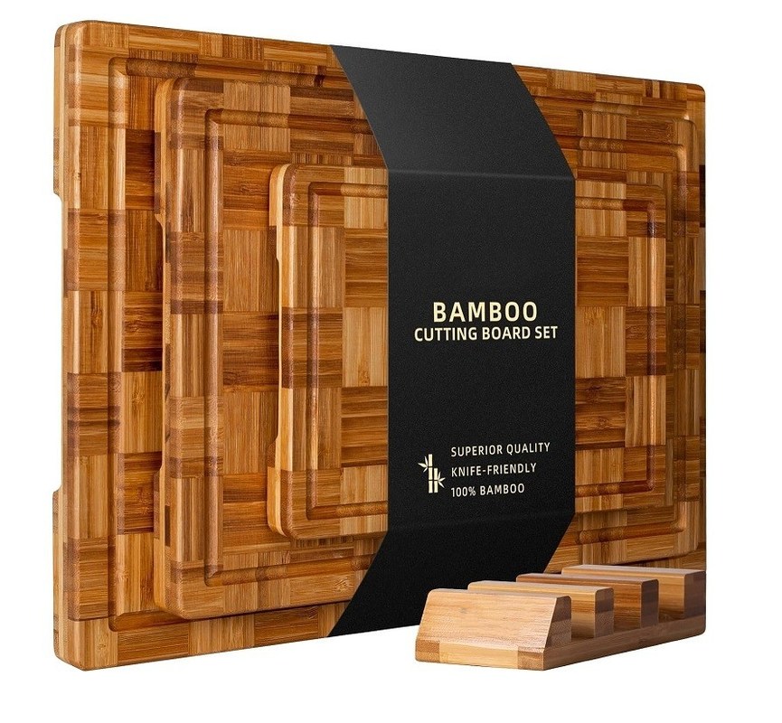 주스 굴레가 큰 크기의 개인화 된 3 대의 지속 가능한 삼나무 컷 보드 세트