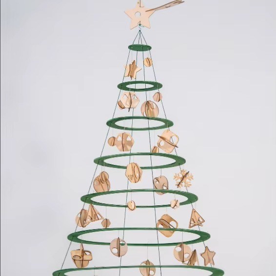 우리의 나무 알베렐로 크리스마스 트리 사용자 정의 로고로 축제 분위기를 만들어