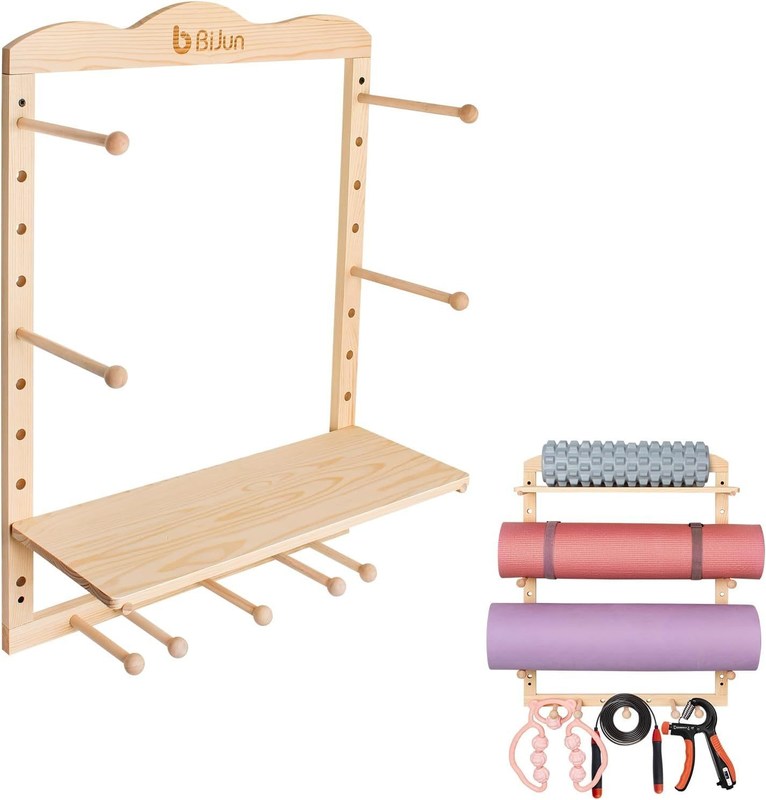 주방 저장 래크 요가 매트 홀더 벽 마운트 사용자 정의 크기의 체육관 조직