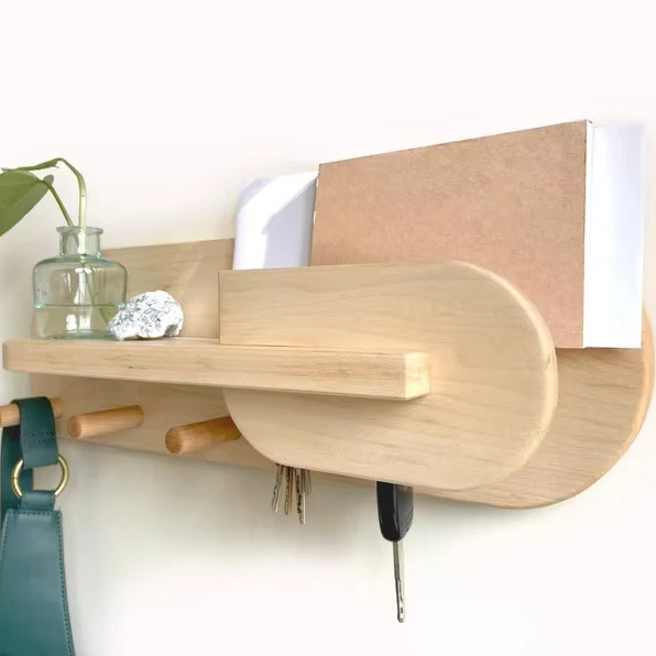 주방 입구 조직기 벽 마운트 로고 키 홀더와 함께 코트 랙