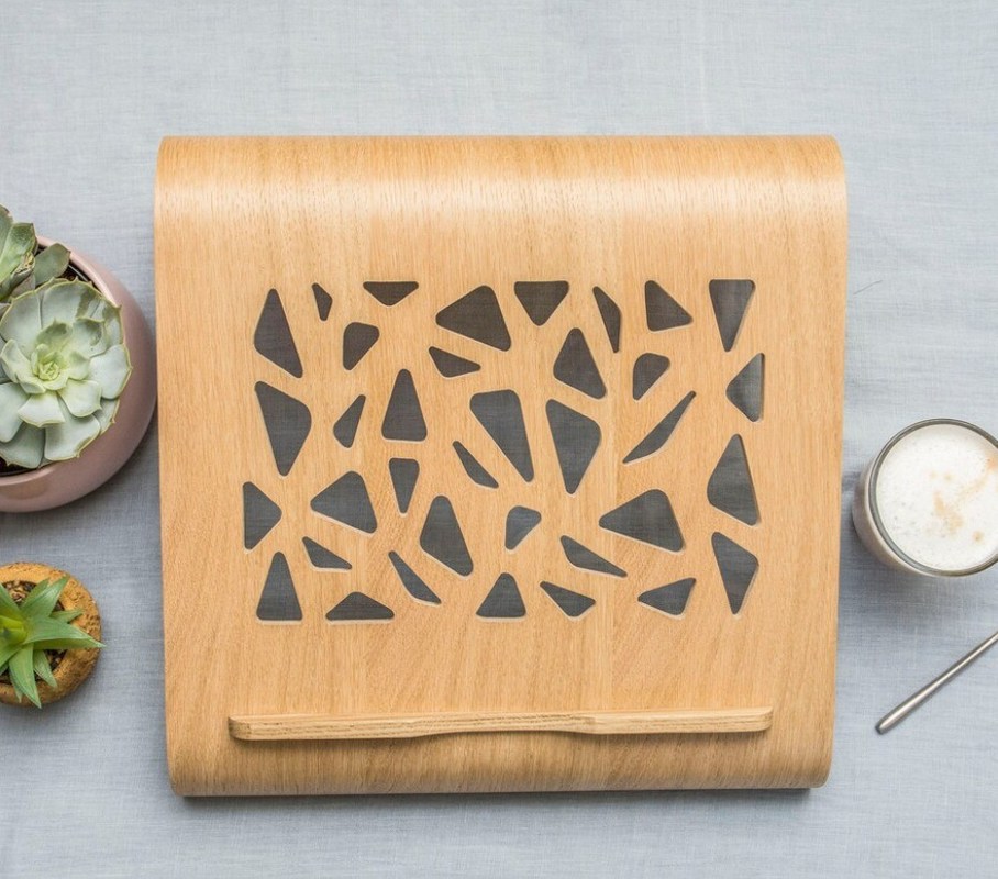 기능적인 목재 노트북 서드 공간 절약 냉각 환기 컴퓨터 책상 리저