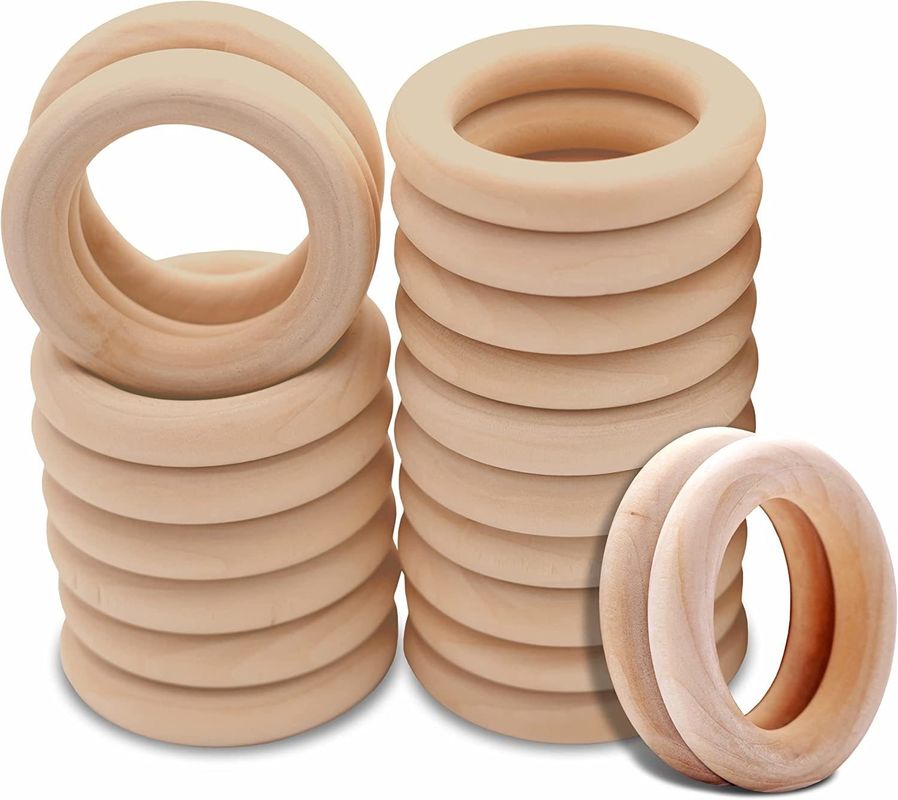 실내 및 야외 방 공간 50mm 부드러운 목재 반지 완성되지 않은 목재 원