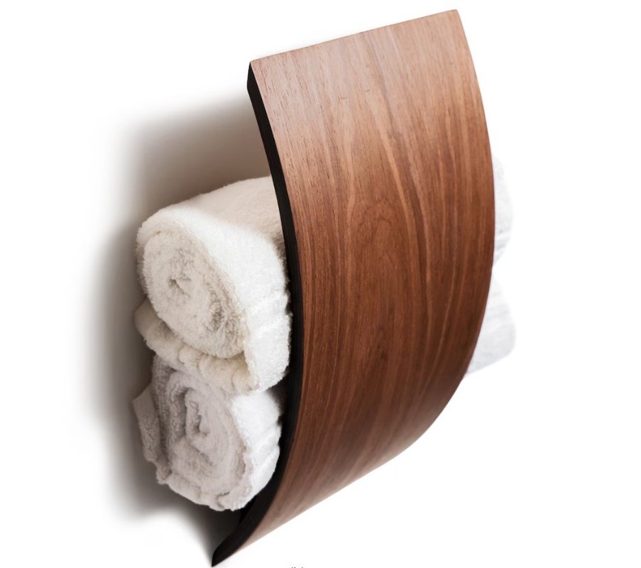 기능적인 디자인 사용자 지정 로고와 다기능 디자인으로 된 목재 수건 선반