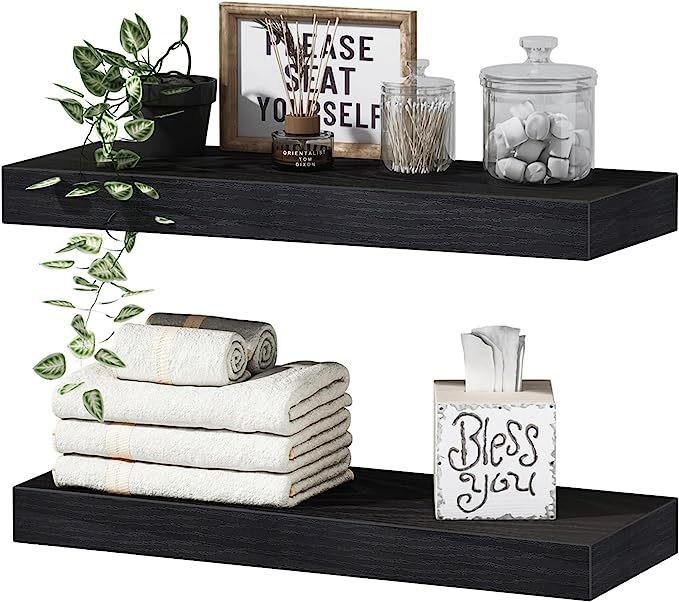 우편물 포장 세트 2 장의 정원형 목재 부동 선반