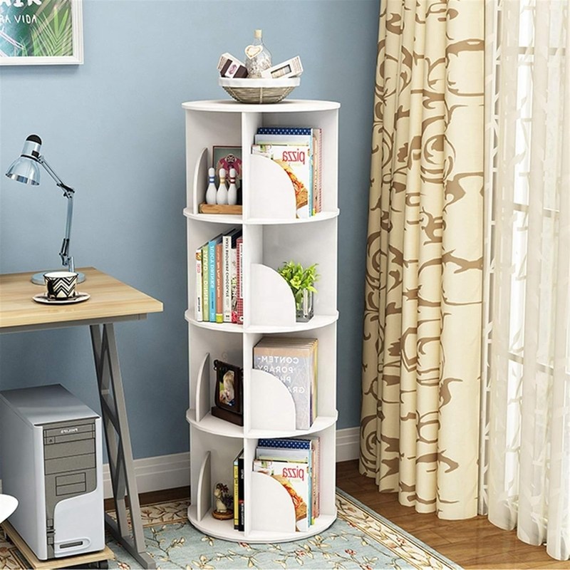 어린이 책 보관용 맞춤형 로고 다채로운 360도 회전 책상