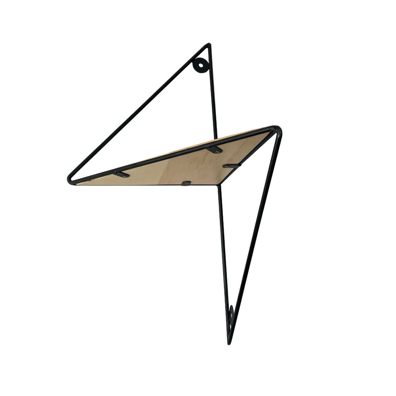 다기능 금속 목재 삼각형 벽 코너 디스플레이 셸프 가정 저장