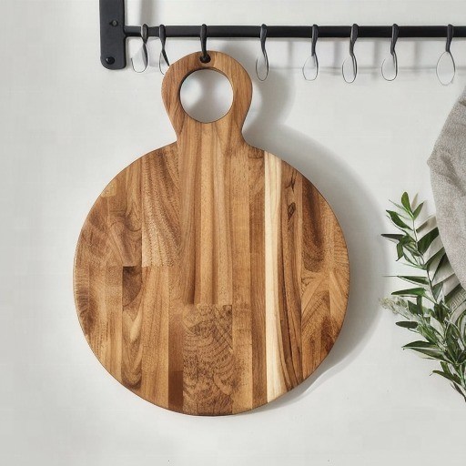 홈 아카시아 나무 피자 껍질 빵 구기 올 시즌 사탕수수 테이블 톱 페들