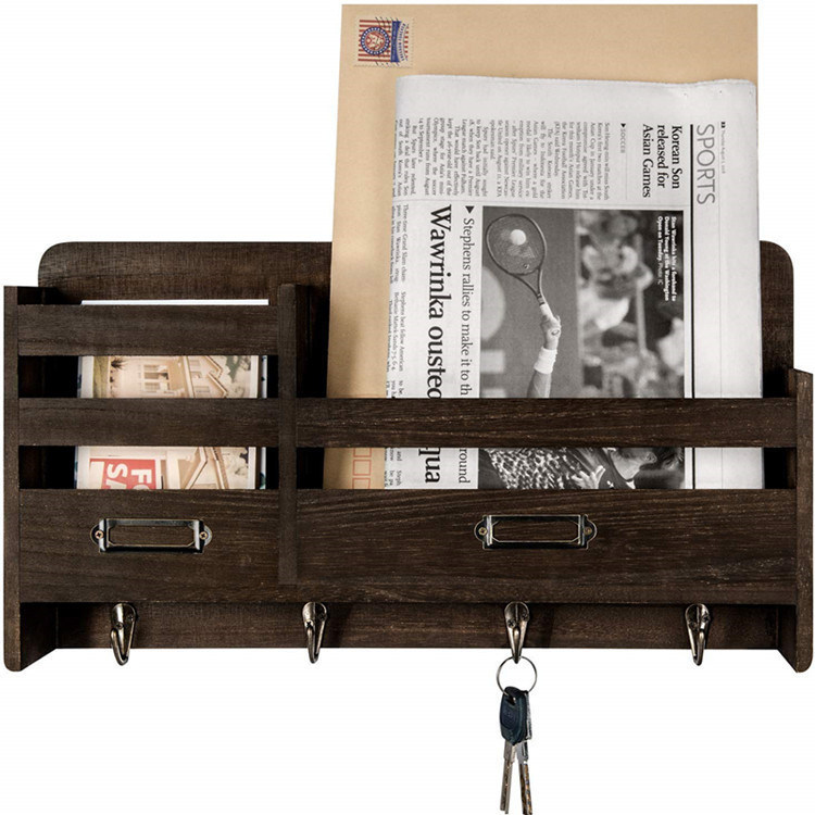 벽에 장착된 선반 옷 벽 장식용 휴지 키 홀더 사용자 정의 로고