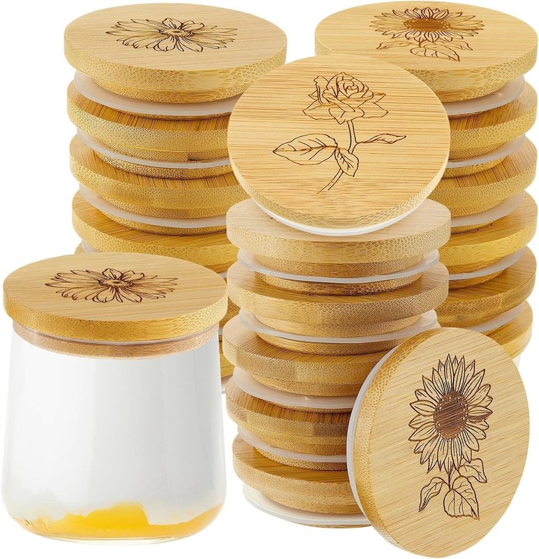 실리콘 밀폐 고리 가 있는 나무 평면 색의 대나무 잔 뚜??