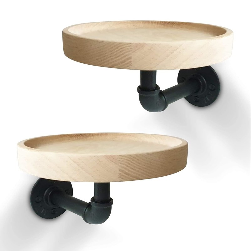 메일 포장 N 소형 둥근 떠있는 단단한 목재 각반