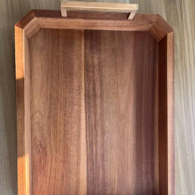 맞춤형 디자인 커피 테이블에 대나무 직사각형 서빙 트레이