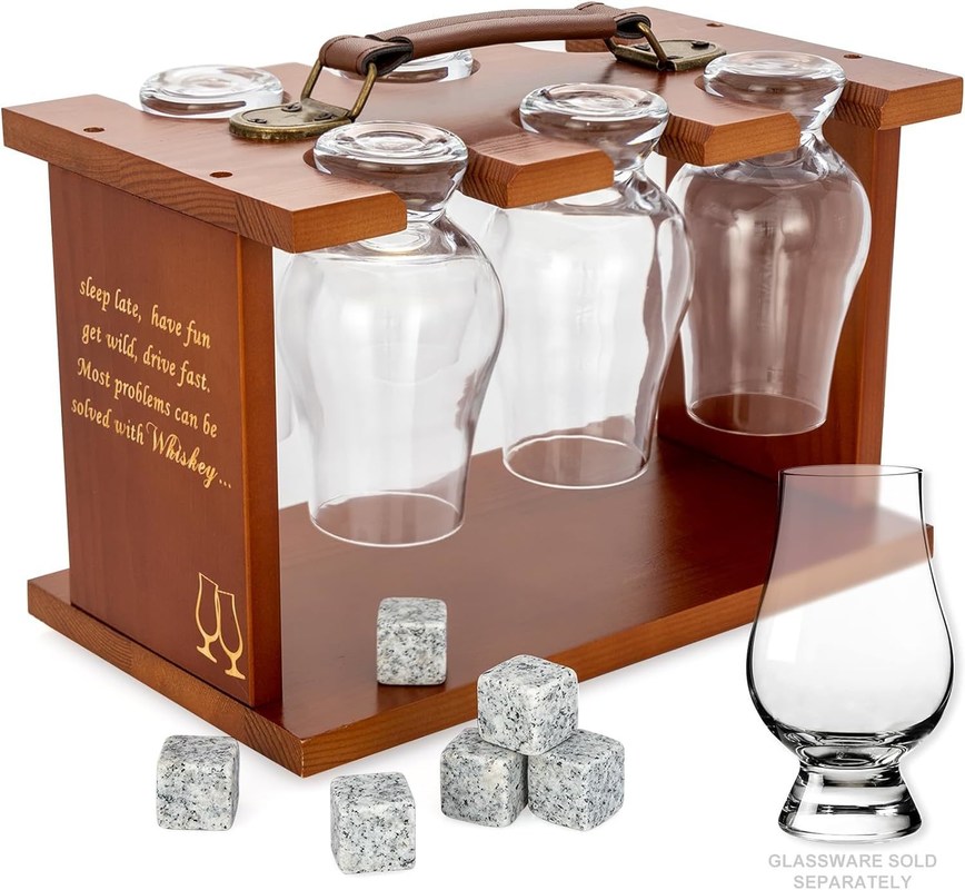 뷔브론 위스키 맛보기 잔용 단일 레벨 레이크 된 유리 가구 건조기